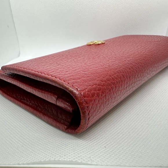 Gucci GG Marmont Continental long wallet in hibiscus on unbranded chain - Picture 9 of 16